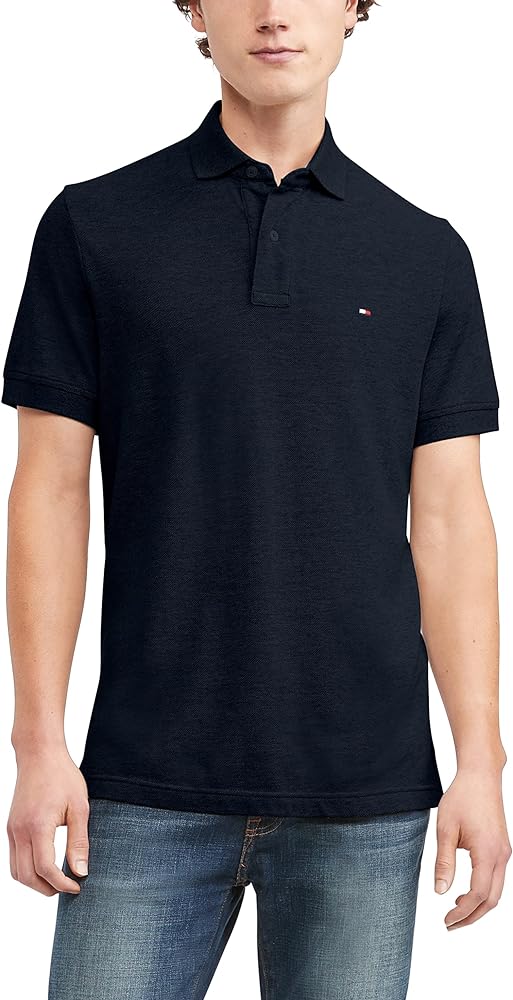 Tommy Hilfiger Men's Short Sleeve Cotton Pique Polo Shirt in Classic Fit