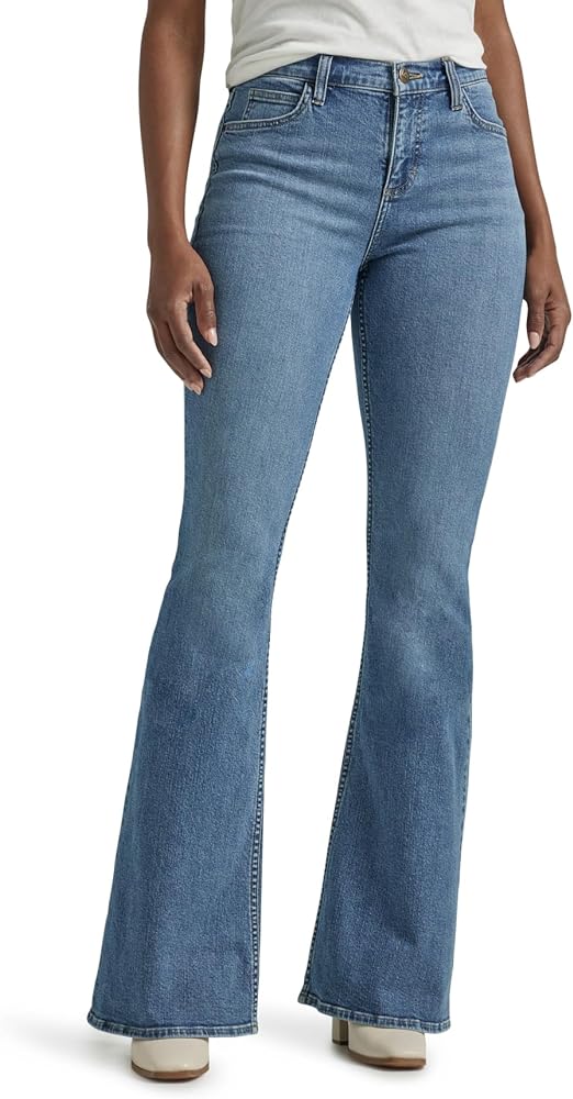 Lee Women's Legendary Mid Rise Flare Jean