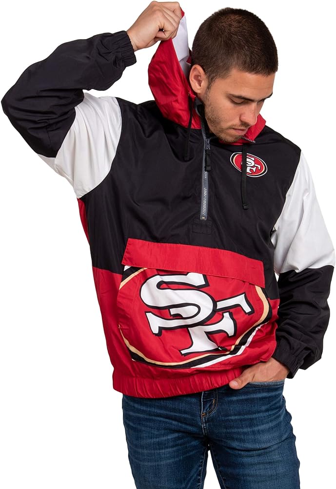 FOCO Men's NFL Team Logo Warm-up Windbreaker