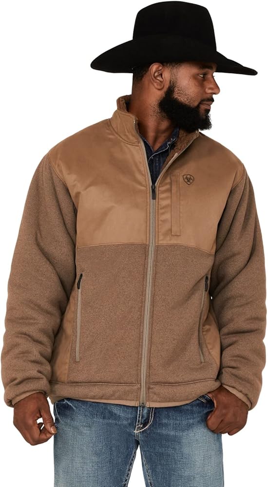 ARIAT Men's Grizzly Canvas Bluff Jacket Brown Large