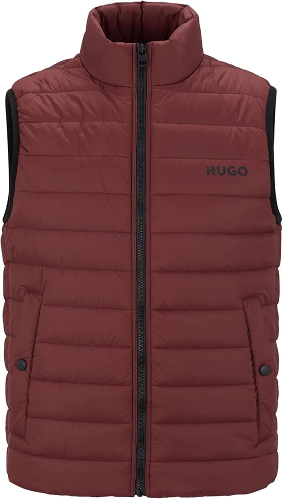 HUGO Men's Stand Collar Puffer Vest