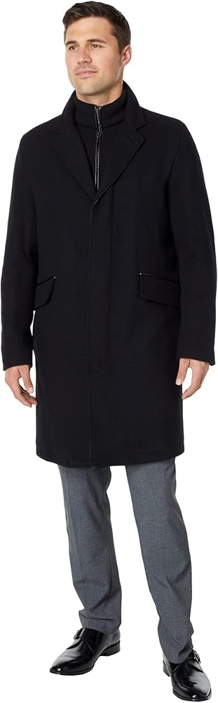 Cole Haan mens Classic Wool Long Twill Coat