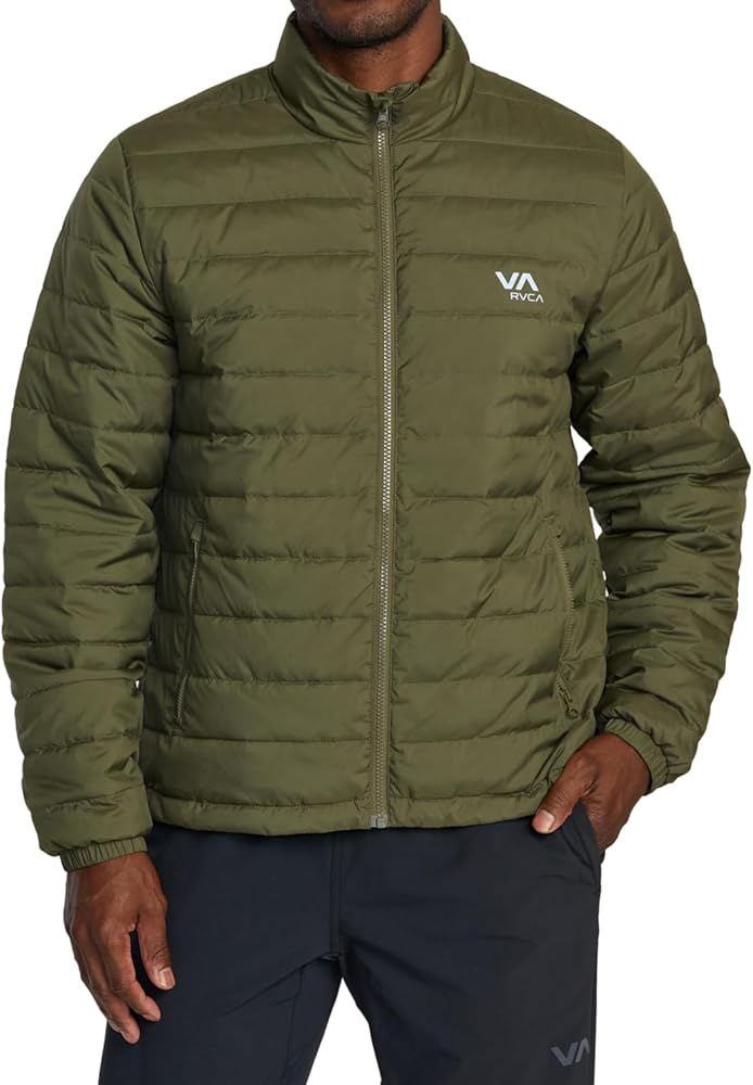 RVCA Mens Sport Puffer Insulator Athletic Layering Jacket