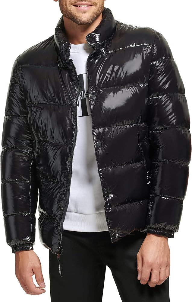 Calvin Klein Men's Snap Front Puffer Jacket