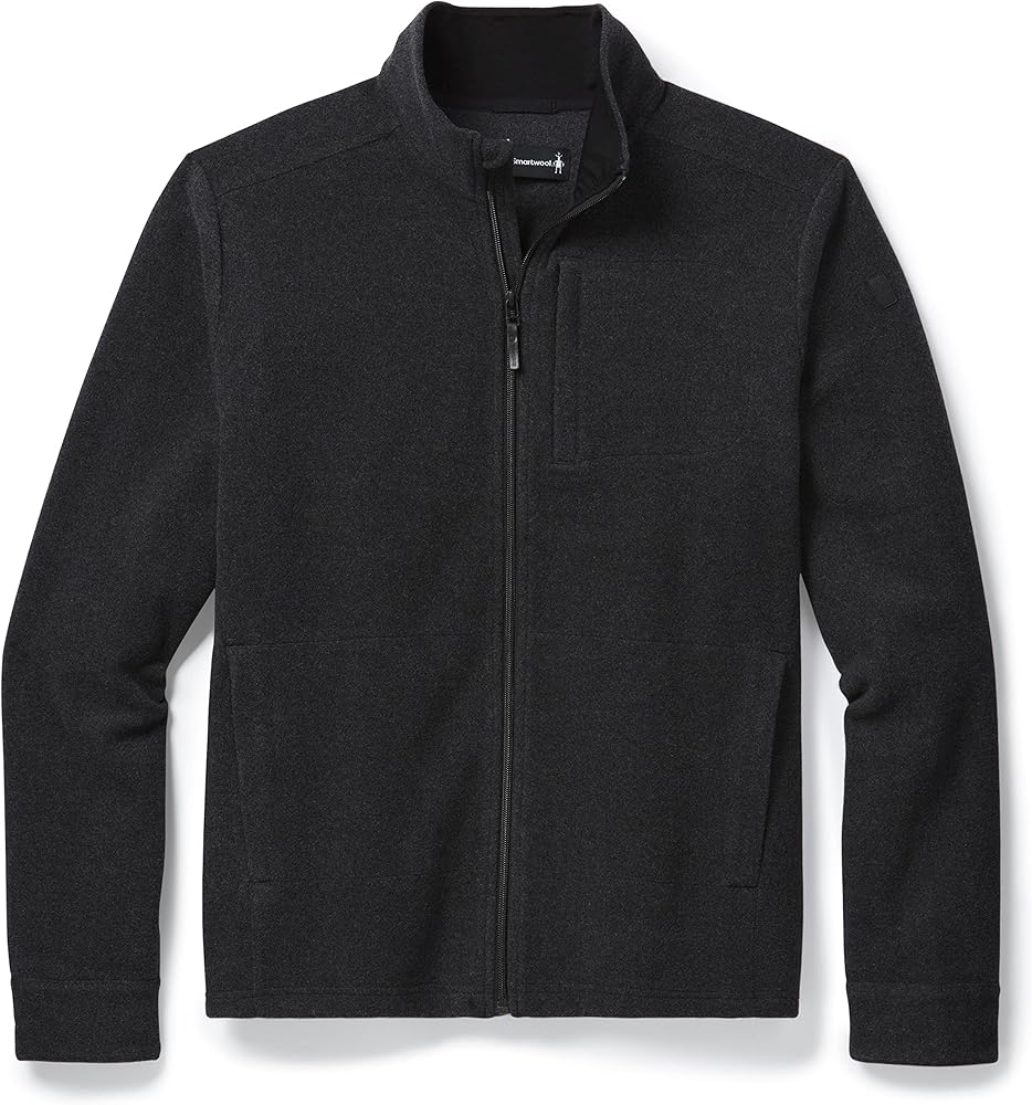 Smartwool Men's Merino Wool Anchor Line Full Zip Jacket (Regular Fit)