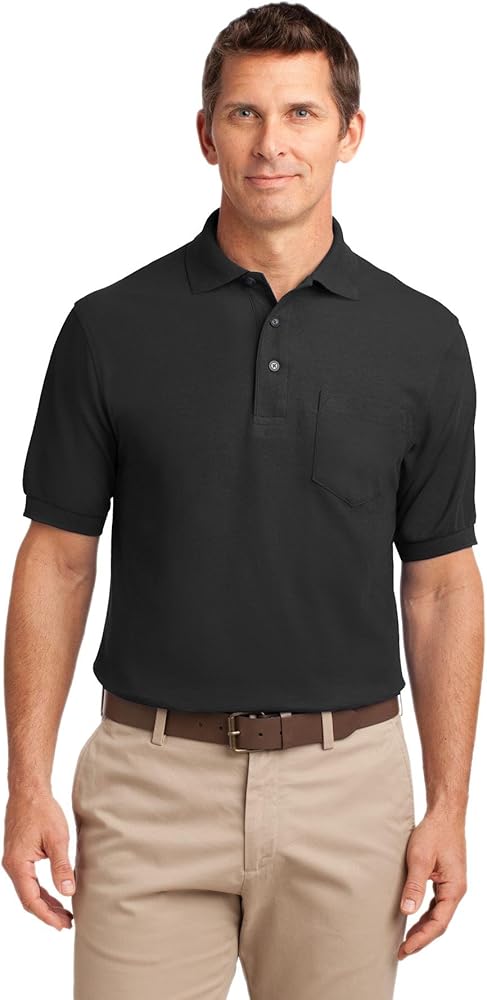 Port Authority Men's Silk Touch Polo with Pocket