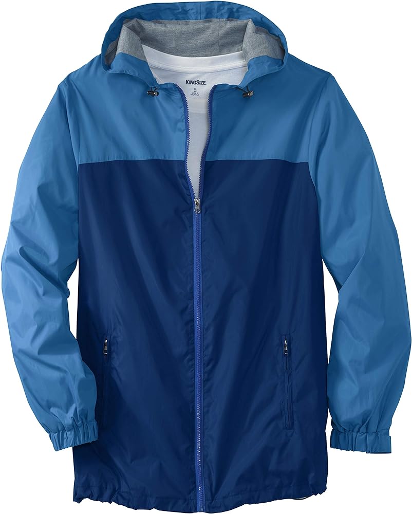 KingSize Men's Big & Tall Jersey-Lined Windbreaker