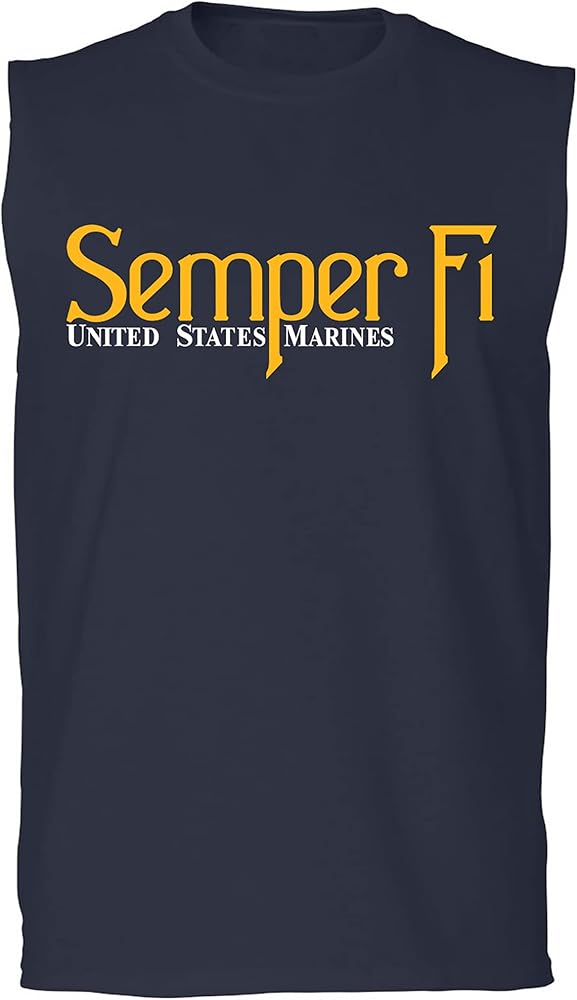 Semper Fi United States Marines Adult Sleeveless Tee