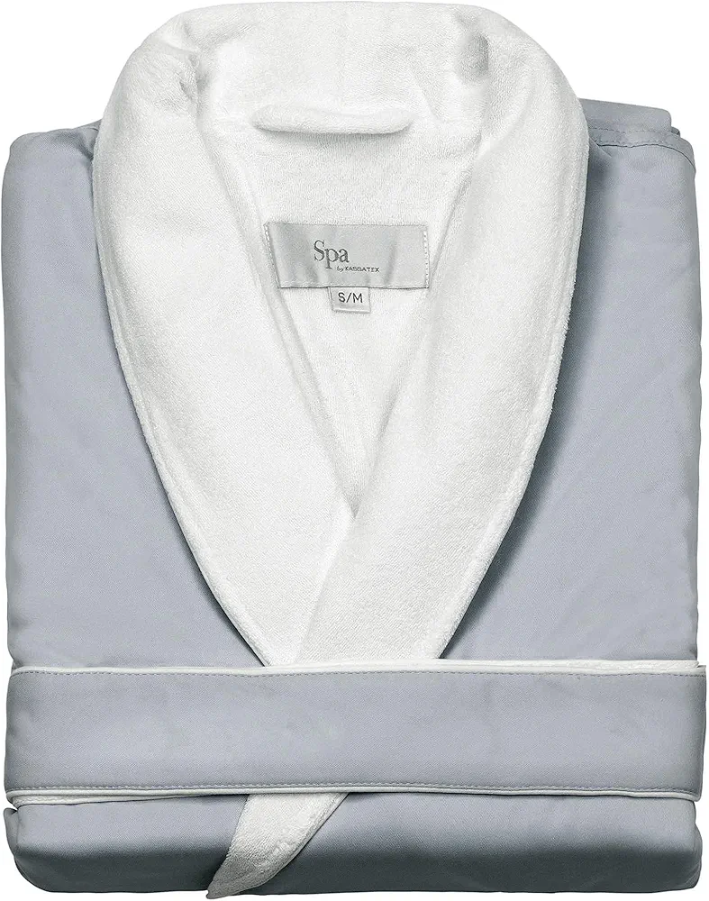 Kassatex SRK-148-SSG Spa Robe, Silver Sage (Small/Medium)