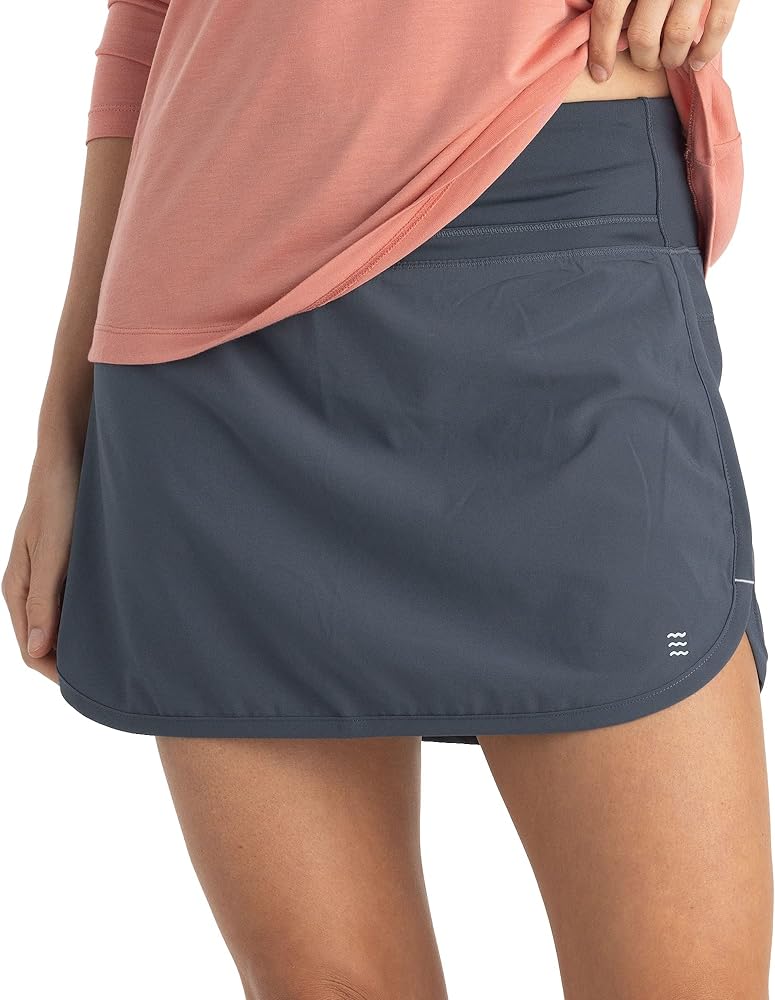 Free Fly Women's Lined Breeze Skort - Lightweight, Breathable Sun Protection UPF 50+ Casual Skort with Bamboo Viscose Liner