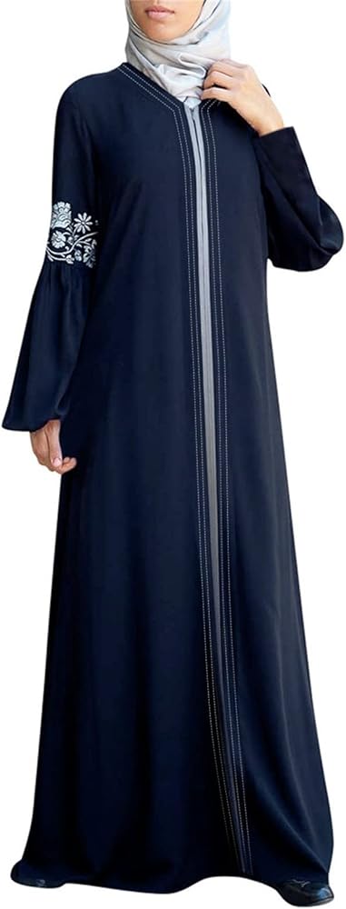 Abaya Dress for Women Ramadan Dresses for Women Abaya for Girls Abayas Ramadan Dress Muslim Prayer Dress Vintage Solid Islamic Abaya Dress Robe Mosque Prayer Loose Ramadan Clothing Women