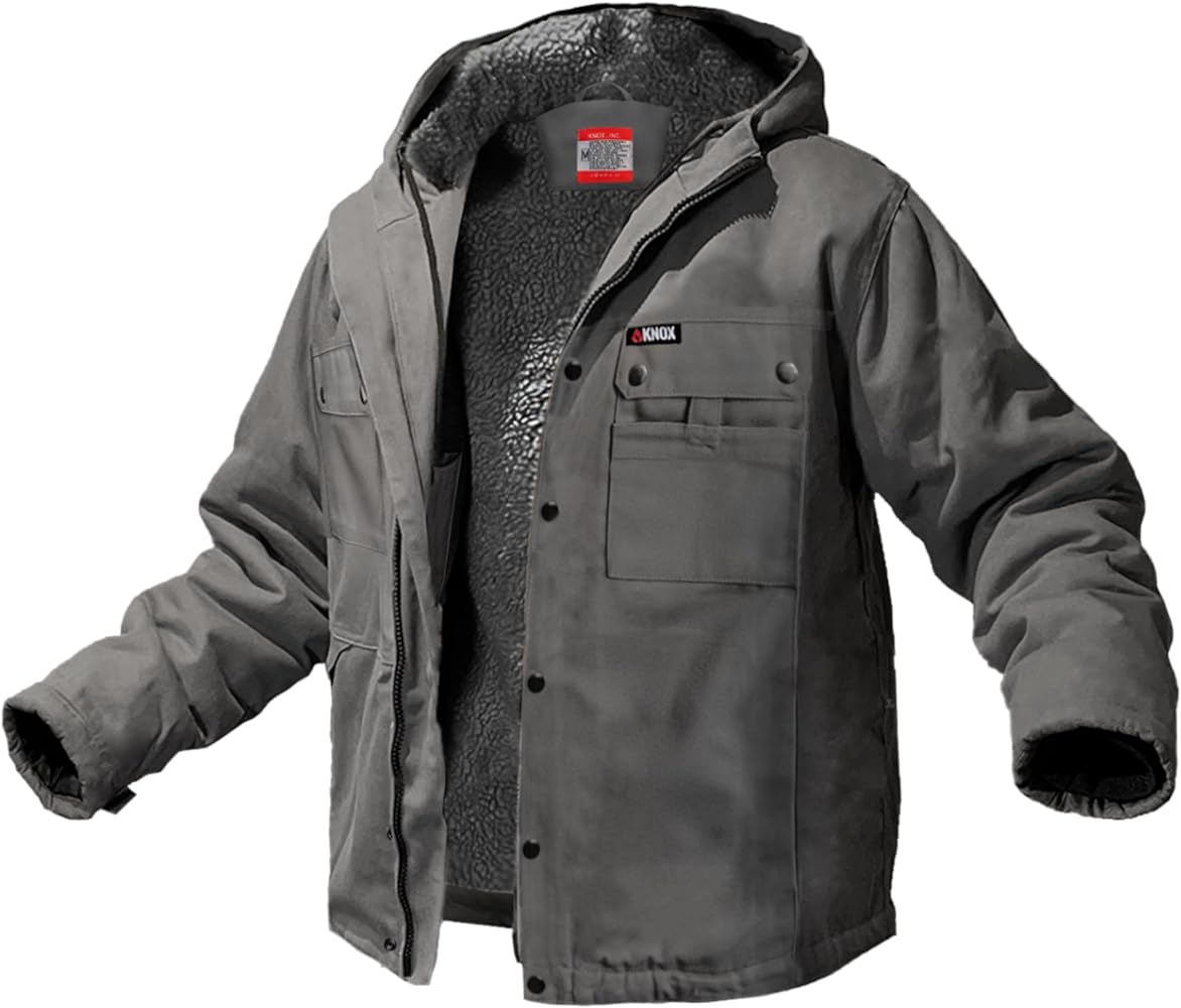 Knox Heavy Duty FR Sherpa Jacket Men | Platinum FR Insulation | 100% Comfort & Warmth | Men's Sherpa Jacket - Fit to Size