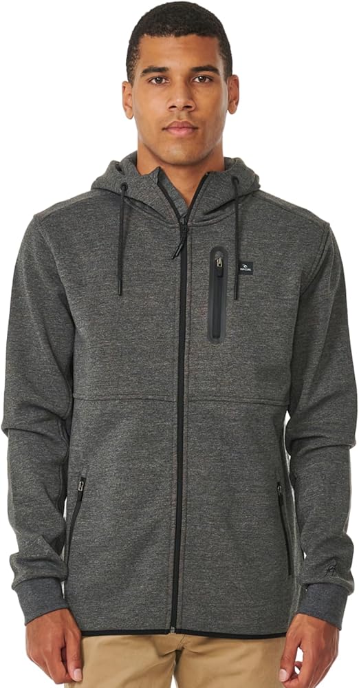 Rip Curl Men's Departed Anti Series Technical Zip Up Hooded Sweatshirt