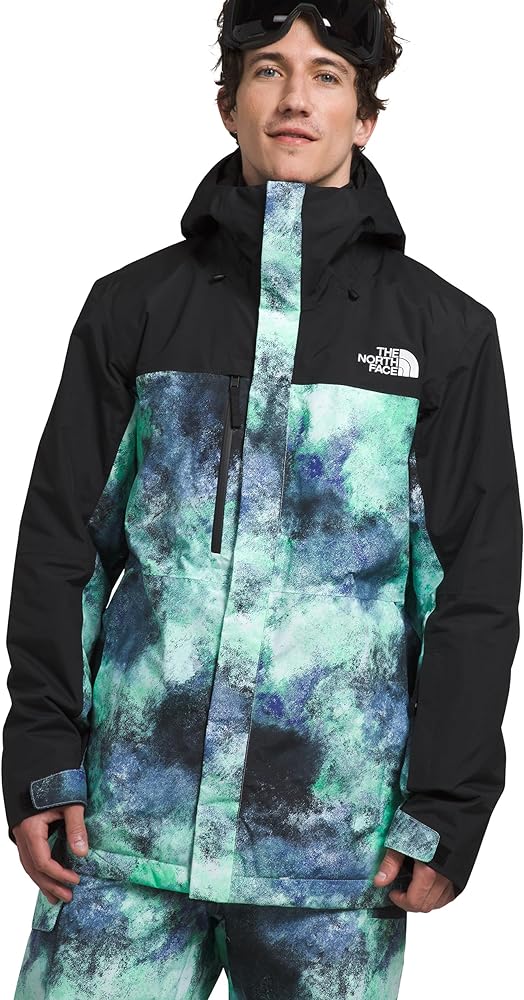 THE NORTH FACE Mens Freedom Insulated Jacket, XL, Icecap Blue Faded Dye Camo Print