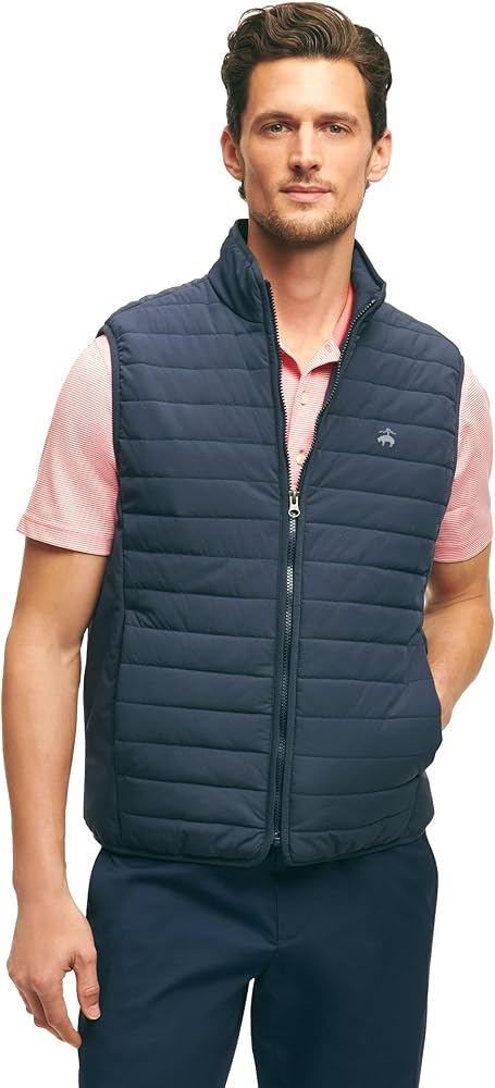 Brooks Brothers Men's Quilted Golf Vest