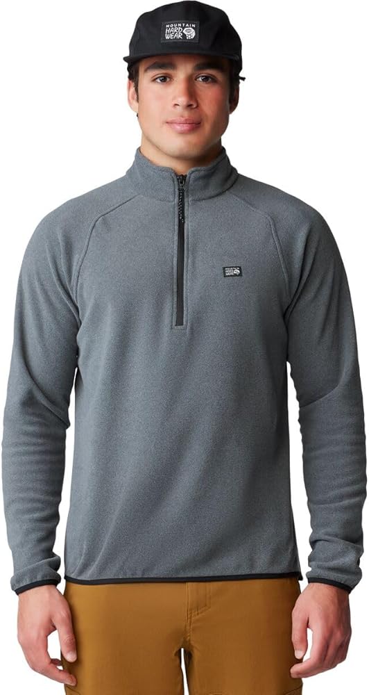 Mountain Hardwear Men's Standard Microchill 1/4 Zip Pullover, Volcanic Heather