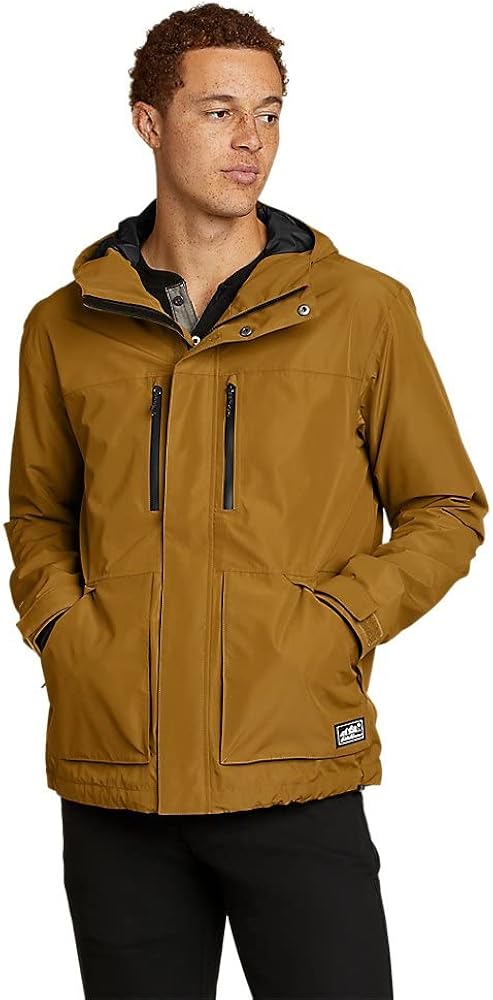 Eddie Bauer mens Rainfoil Waterproof Utility Jacket