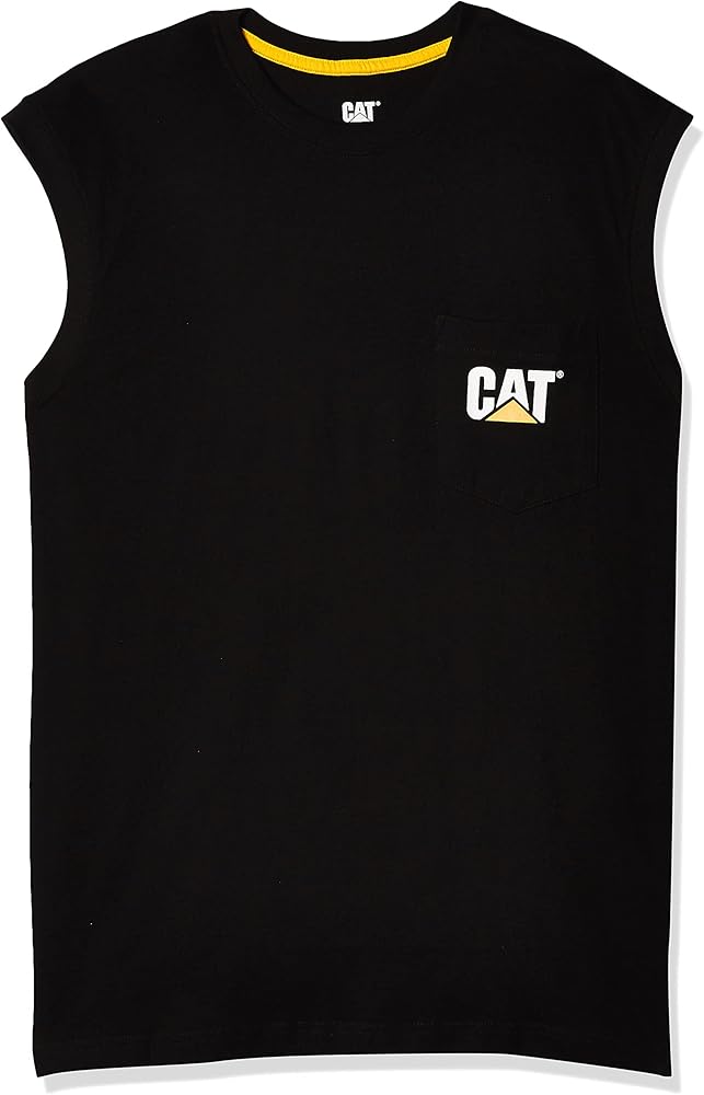 Caterpillar Men's Trademark Sleeveless Pocket T-Shirt