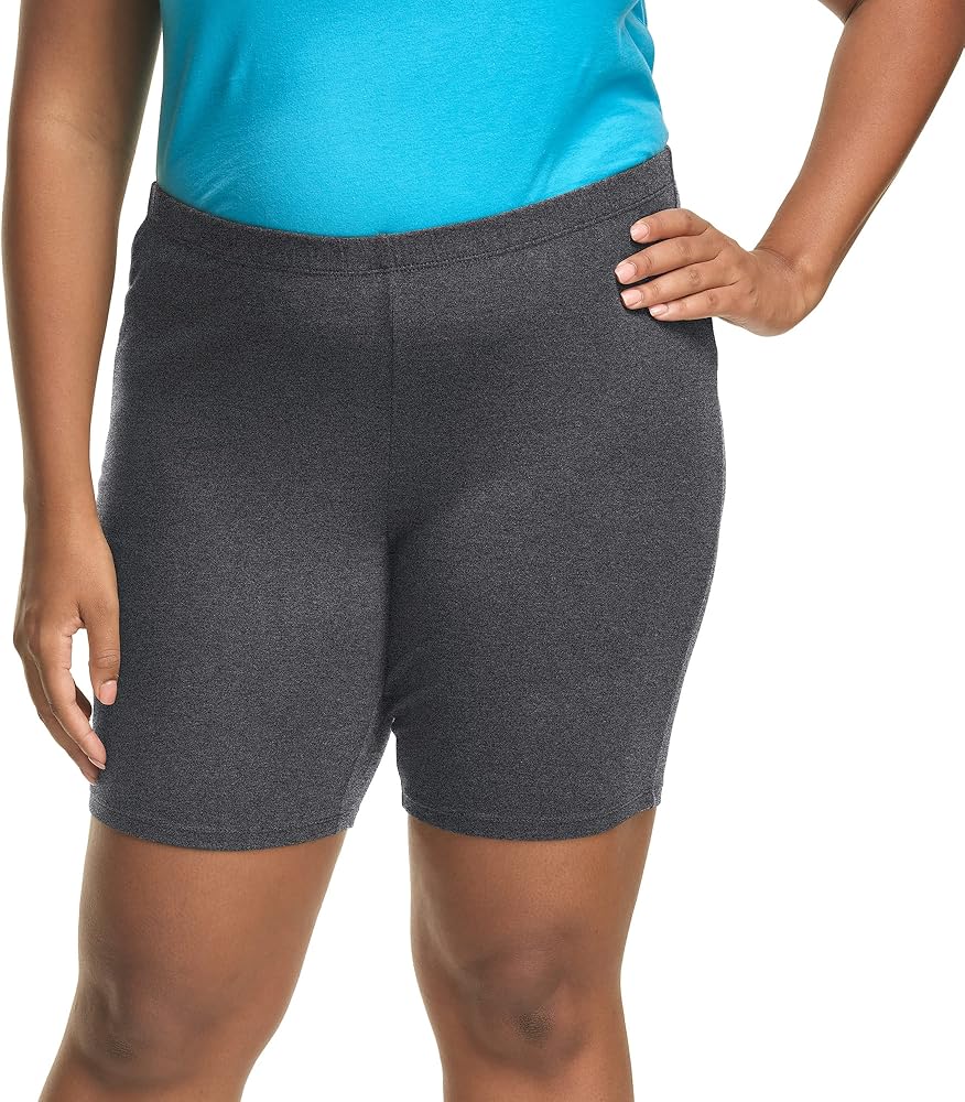 Just My Size Womens Stretch Jersey 9Inch Bikeshorts