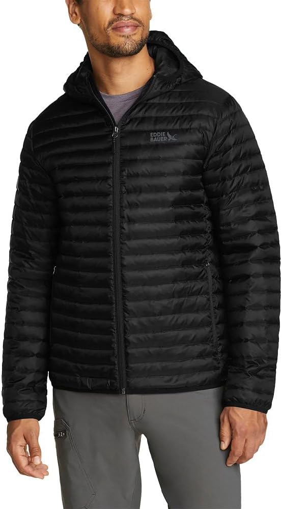 Eddie Bauer Men's Microlight Down Hooded Jacket