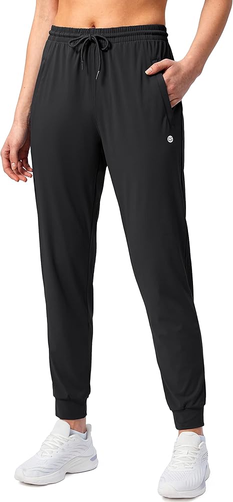 G Gradual Women's Joggers Pants with Zipper Pockets Tapered Running Sweatpants for Women Lounge, Jogging