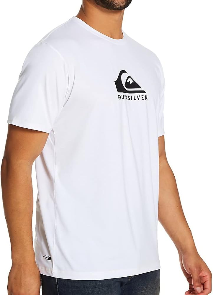 Quiksilver Men's Standard Solid Streak Short Sleeve Rashuguard UPF 50 Sun Protection Surf Shirt