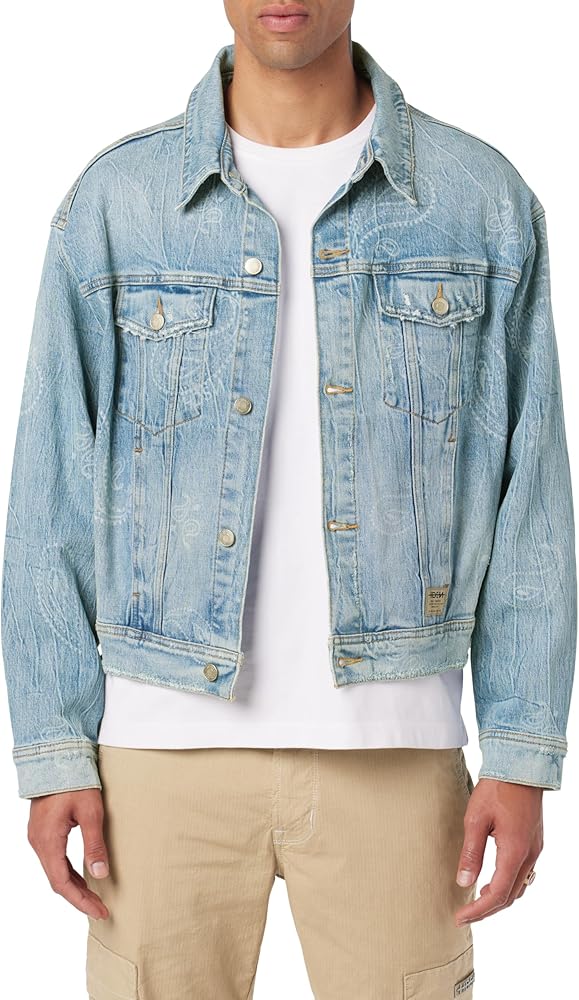 HUDSON Men's Denim Trucker Jacket