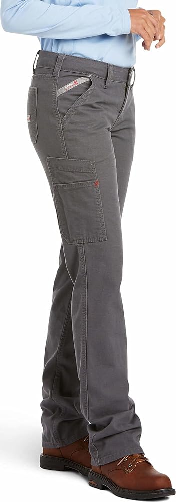 ARIAT Women's Fr Stretch Duralight Canvas Stackable Straight Leg Pant