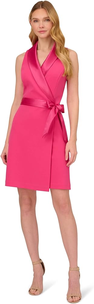 Adrianna Papell Women's Crepe Tuxedo Dress