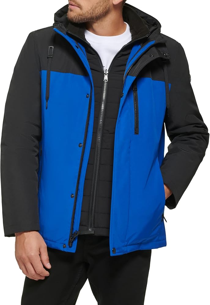 Calvin Klein Men's Arctic Faille 3 in 1 Systems Jacket