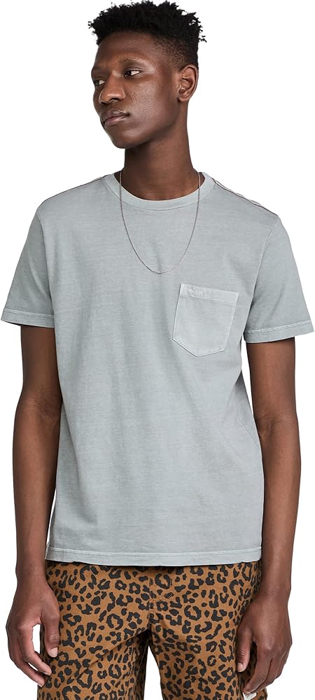 RVCA Men's Short Sleeve Crew Neck Pocket T-Shirt