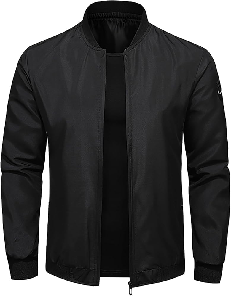 Transition Jacket Men's Blouson Summer Jackets Lightweight Windbreak Thin Wind Zipper Long Sleeved