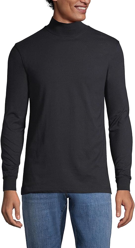 Lands' End Men's Super-T Mock Turtleneck