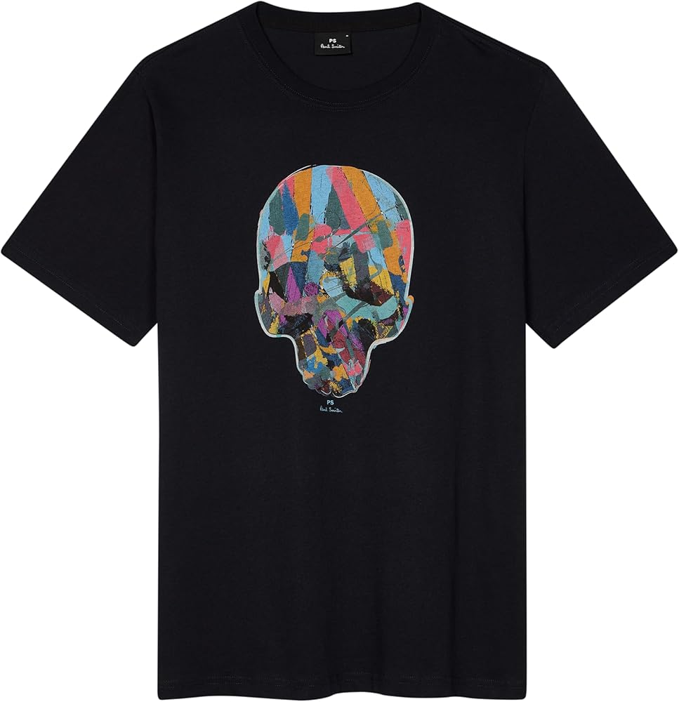 Paul Smith Men's Slim-fit 'Sticker Skull' T-Shirt