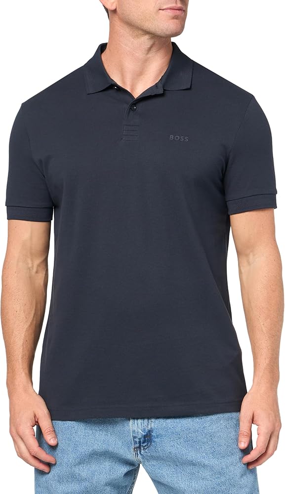 BOSS Men's Pio Sporty Tonal Collar Polo