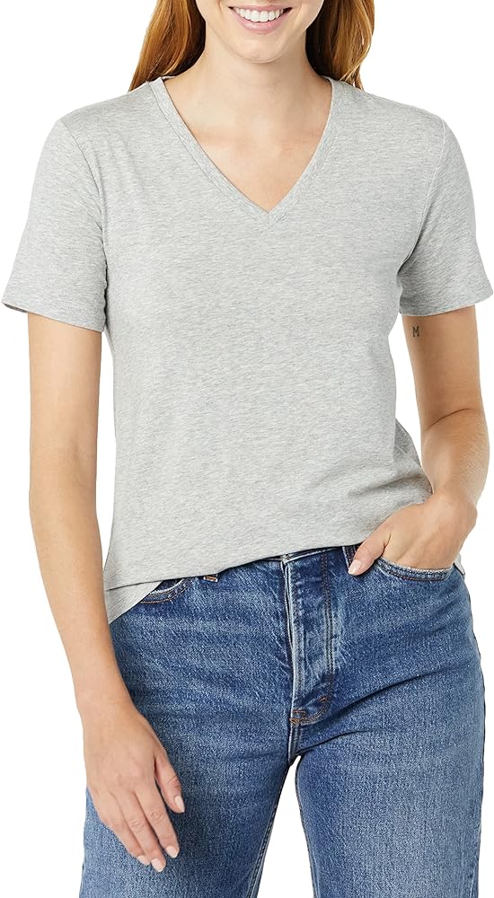 Amazon Aware Women's Perfect Short-Sleeve V-Neck T-Shirt (Available in Plus Size)