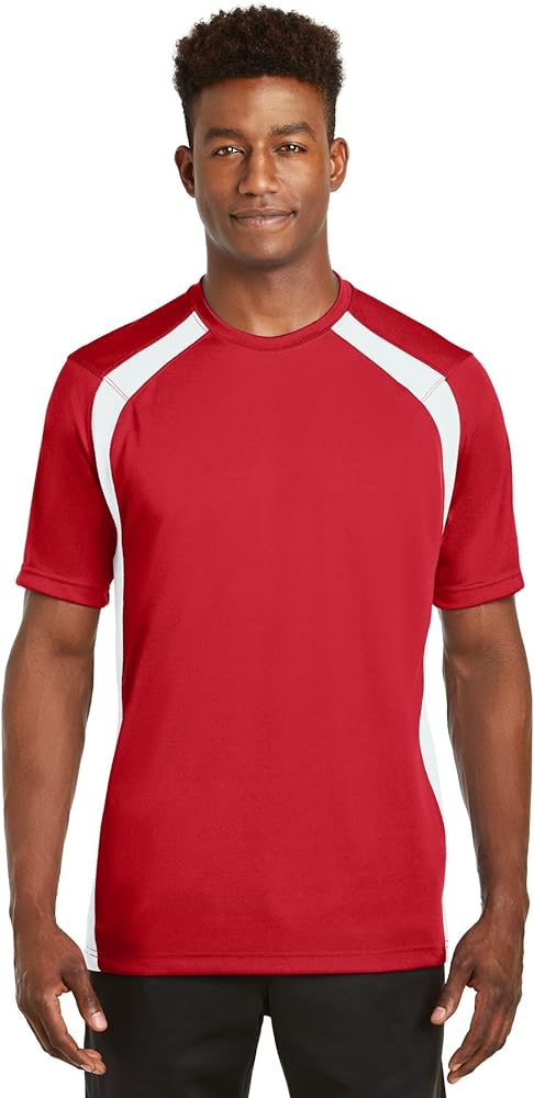 SPORT-TEK Men's Dry Zone Colorblock Crew