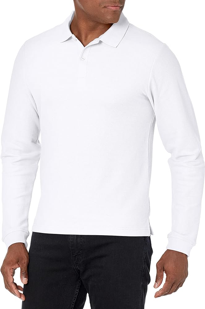 IZOD Uniform Young Men's Long Sleeve Pique Polo