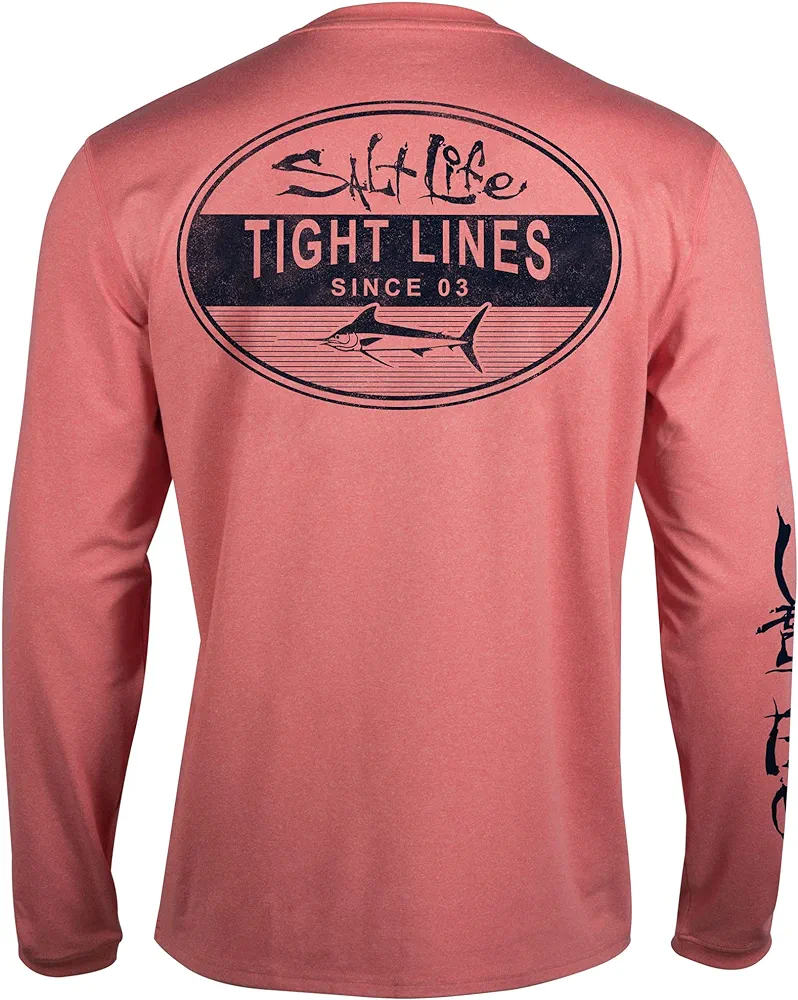 Salt Life Men's Tight Lines Long Sleeve Performance Shirt