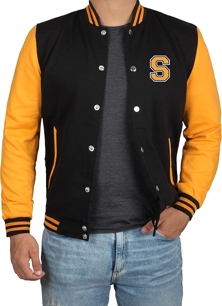 Decrum Varsity Jacket Men – Trendy Letterman Bomber Style Baseball Jackets for Mens