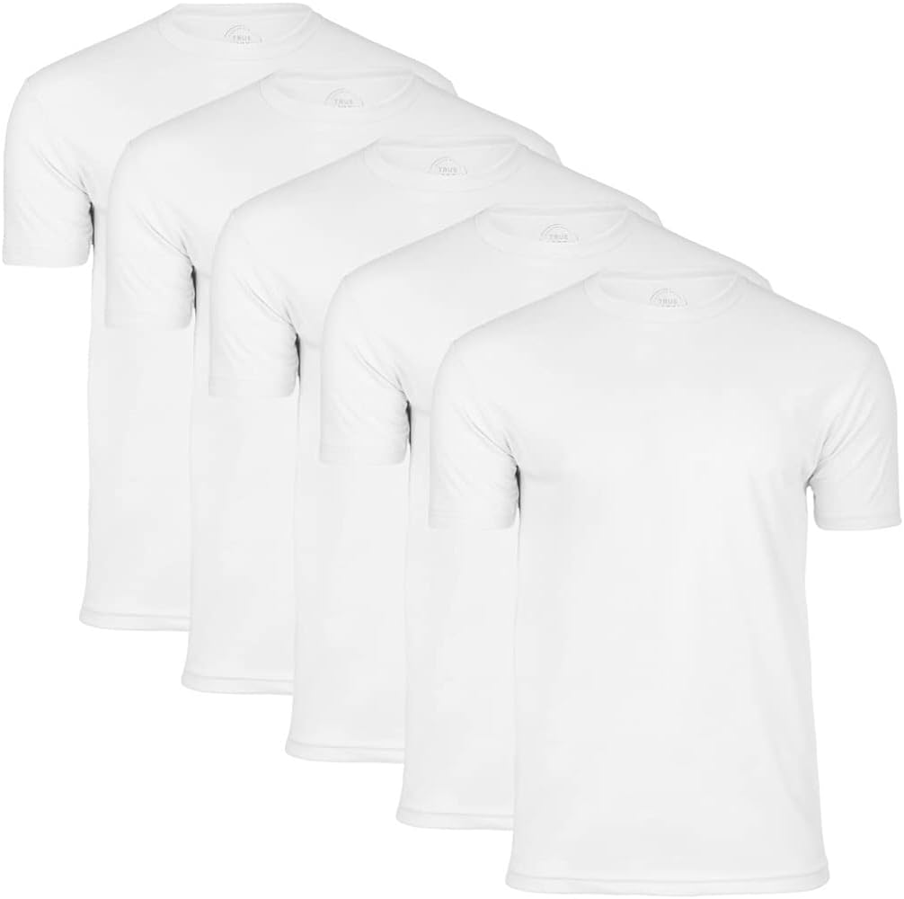 True Classic 5 Pack, Men's Short Sleeve Crew Neck T-Shirt, S - 4XL