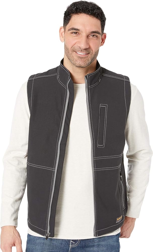 ARIAT Men's Rebar Stretch Canvas Softshell Vest