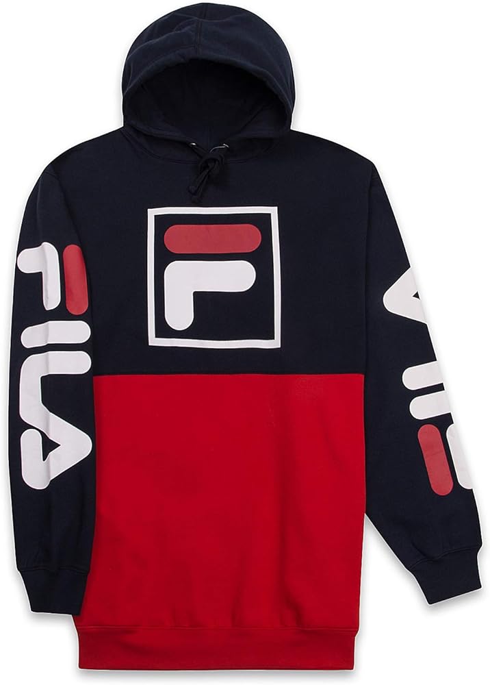 Fila Big and Tall Hoodie for Men – Fleece Men’s Hoodie, Sweatshirt for Men