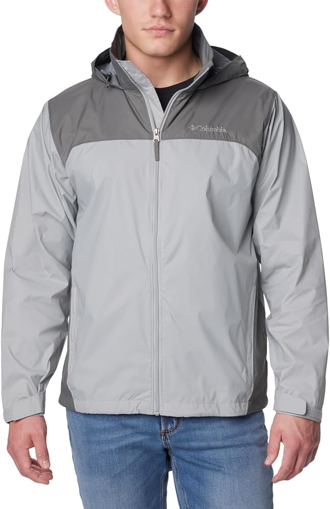 Columbia Men's Glennaker Lake Rain Jacket, Columbia Grey/City Grey, 4X Tall