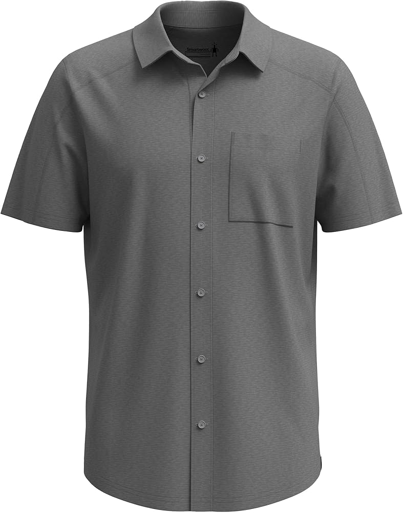 Smartwool Men's Merino Wool Button Down Short Sleeve (Regular Fit)