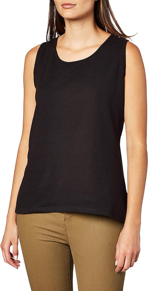 Hanes Women's Shirts, Women’s Mini-Ribbed Cotton Tank Tops, Women’s Sleeveless T-Shirts, Women’s Tanks