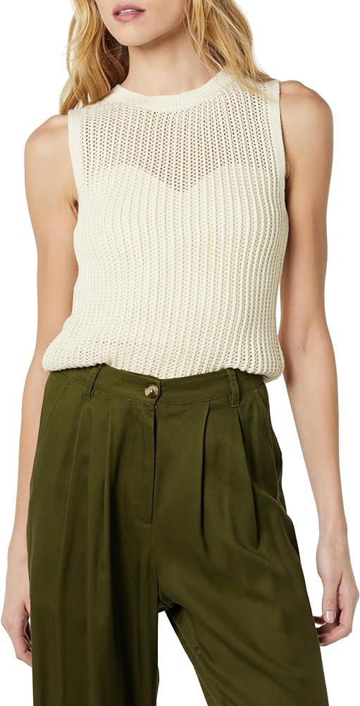 The Drop Women's Mora Sleeveless Crochet Top