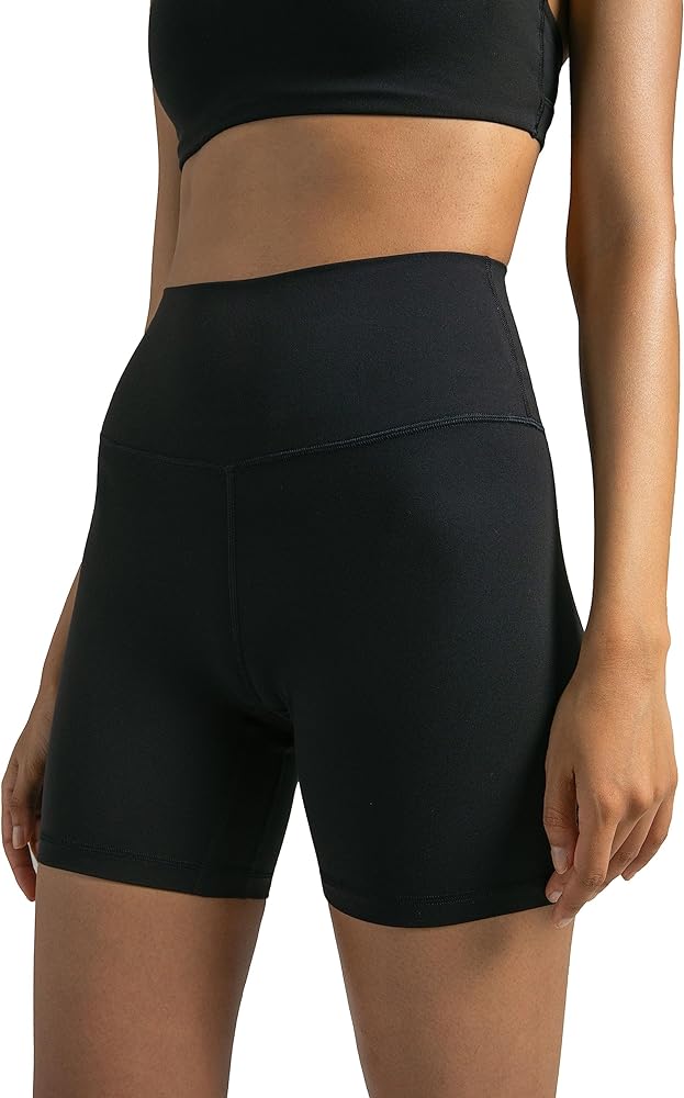 Colorfulkoala Women's Dreamlux High Waisted Yoga Shorts 6" Inseam Workout Tights