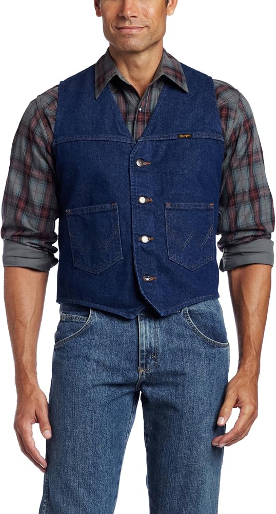 Wrangler Mens Unlined Denim Vest