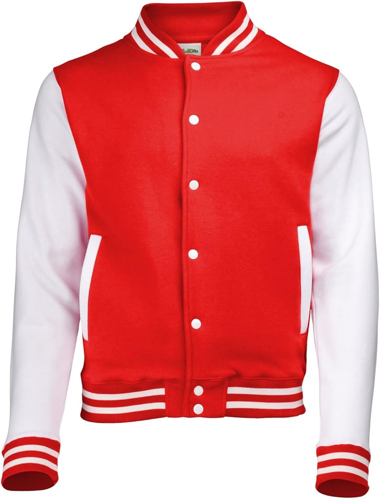 Hoods Varsity Letterman jacket Fire Red / White M